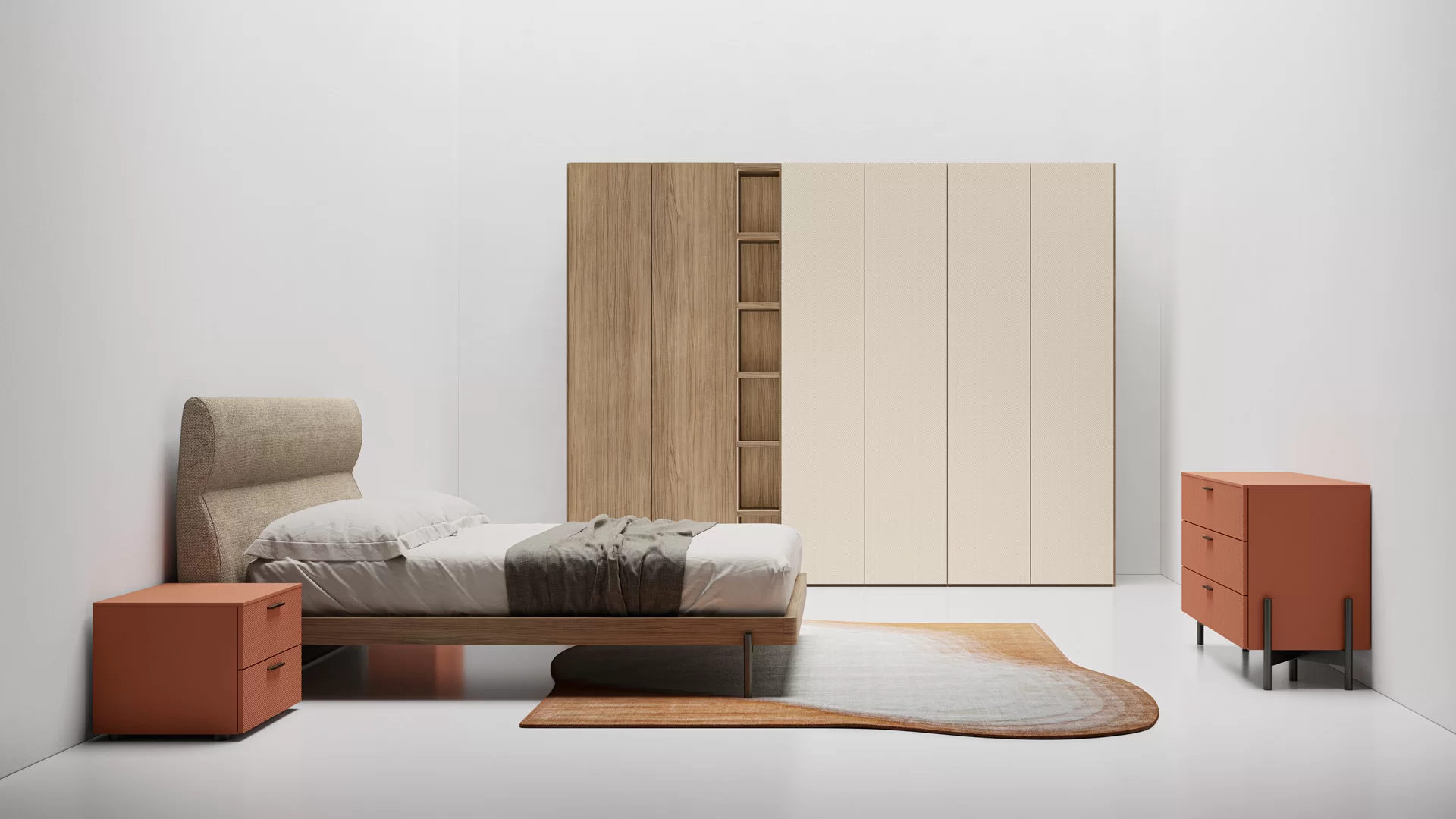 ARMADIO ANTA LISCIA BATTENTE 2effe 7