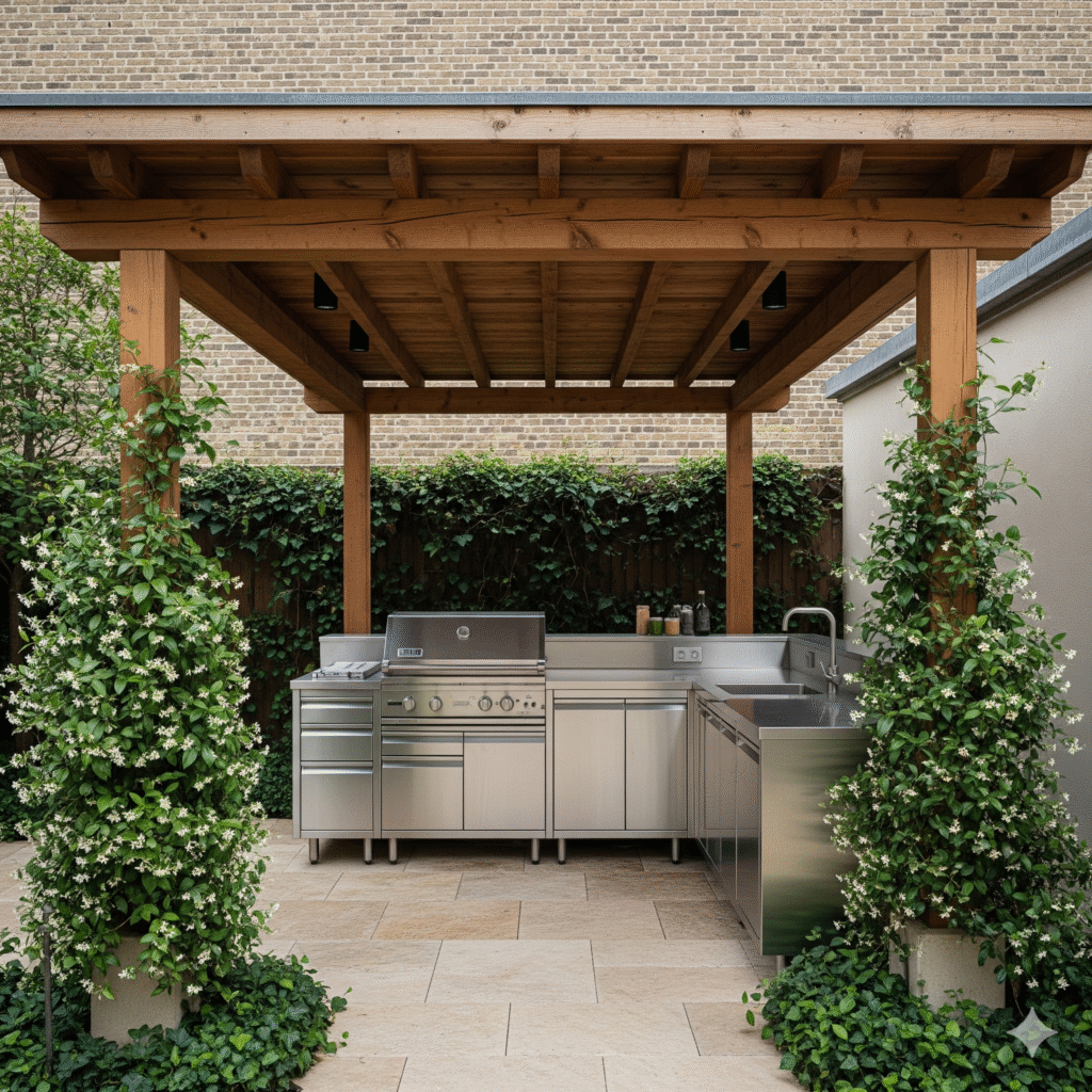 Dettaglio finiture cucina outdoor